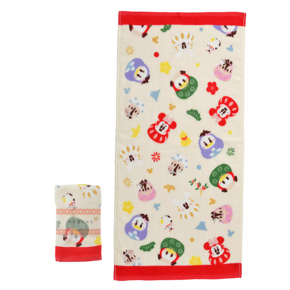 JDS - NEW YEAR Daruma 2026 Collection x Mickey & Friends Face Towel (Release Date: Dec 2, 2025)