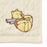JDS - Winnie the Pooh Cable Knit Style Mini Towel
