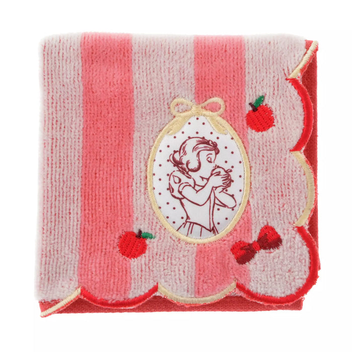 JDS - Snow White Mini Towel Scallop Stripe