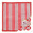 JDS - Snow White Mini Towel Scallop Stripe
