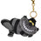 JDS -  Cheshire Cat 2025 x Cheshire Cat Glow-in-the-Dark Plush Keychain Color: Black (Release Date: Sept 30, 2025)