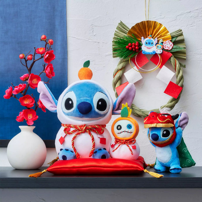 JDS - New Year Stitch 2026 Collection x Stitch & Scrump "Kagami Mochi" Plush Toy  (Release Date: Dec 2, 2025)