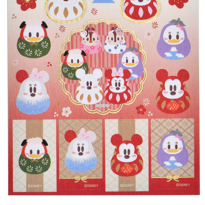 JDS - NEW YEAR Daruma 2026 Collection x Mickey & Friends "Washi Style" Stickers (Release Date: Dec 2, 2025)