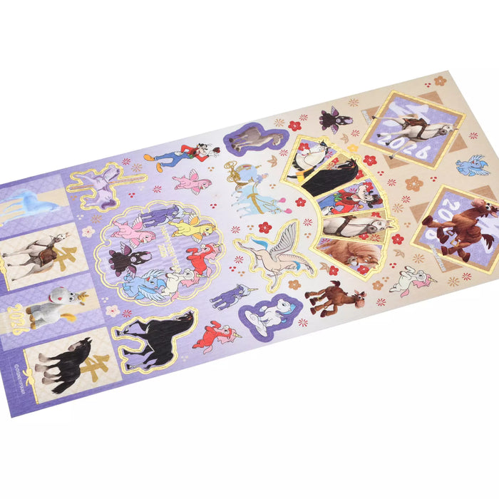 JDS - Disney Character Horse 2026 "Washi Style" Stickers (Release Date: Dec 2, 2025)