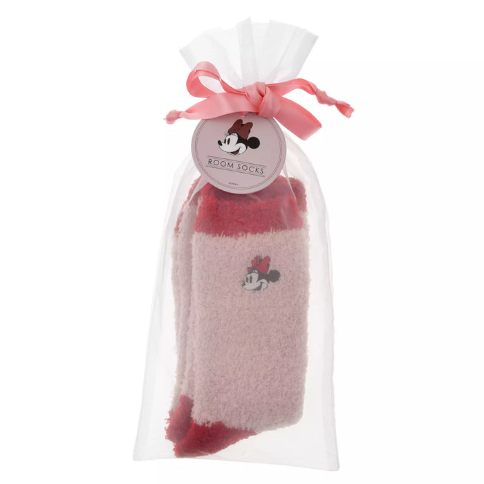 JDS - Room Wear 2025 x Minnie Mouse and Face Embroidery Room Socks Sizes 23-25 (Release Date: Oct 21, 2025)