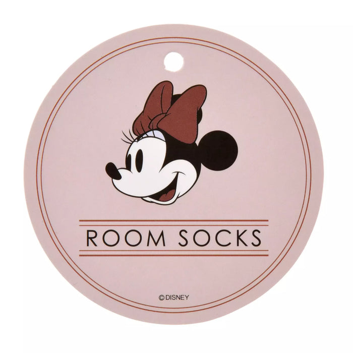 JDS - Room Wear 2025 x Minnie Mouse and Face Embroidery Room Socks Sizes 23-25 (Release Date: Oct 21, 2025)