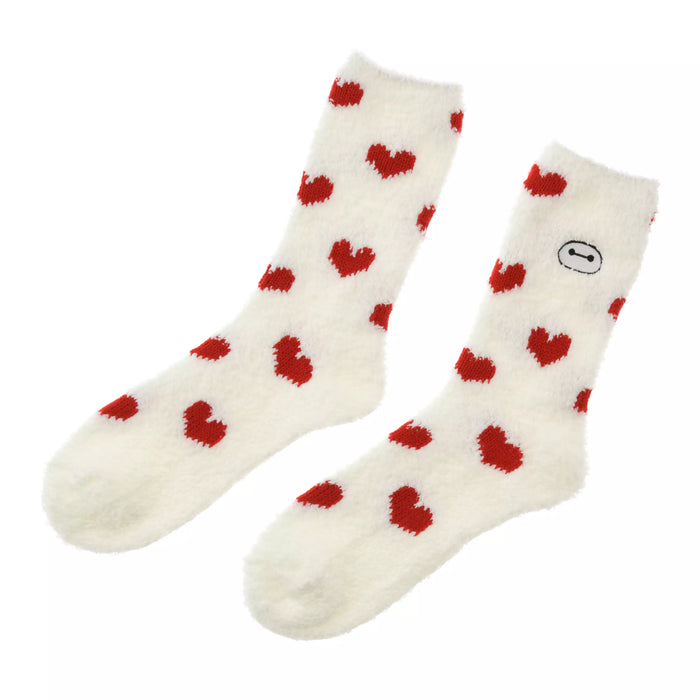 JDS - Room Wear 2025 x Baymax with Heart and Face Embroidery Room Socks Sizes 23-25 (Release Date: Oct 21, 2025)