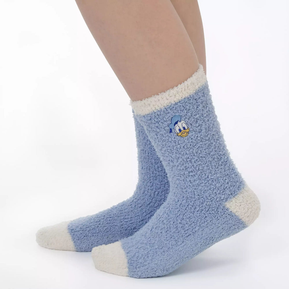 JDS - Room Wear 2025 x Donald Duck Face Embroidery Room Socks Sizes 23-25 (Release Date: Oct 21, 2025) (Copy)