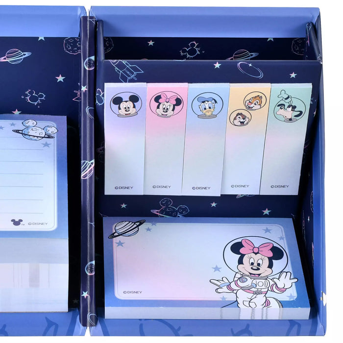 JDS - Mickey & Friends "Spacewalk" Sticky Notes/Memo Pad with Pen Stand