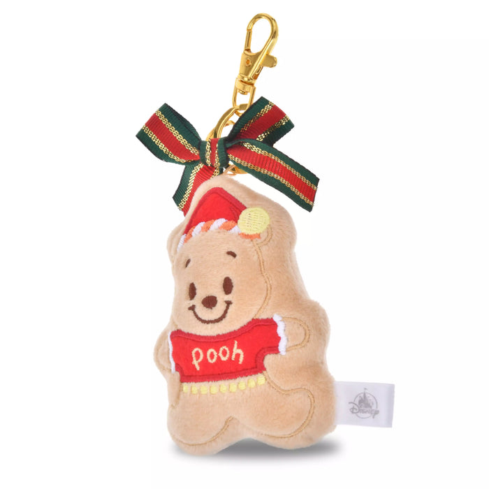 JDS -  2025 Disney Christmas Mickey & Friends x Winnie the Pooh "Gingerbread Man Shaped" Plush Keychain (Release Date: Nov 4, 2025)