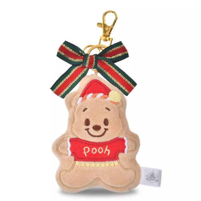 JDS -  2025 Disney Christmas Mickey & Friends x Winnie the Pooh "Gingerbread Man Shaped" Plush Keychain (Release Date: Nov 4, 2025)