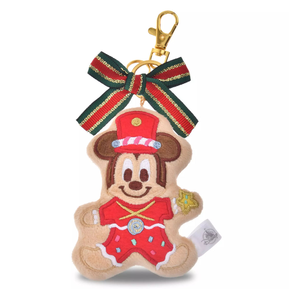 JDS -  2025 Disney Christmas Mickey & Friends x Mickey Mouse "Gingerbread Man Shaped" Plush Keychain (Release Date: Nov 4, 2025)
