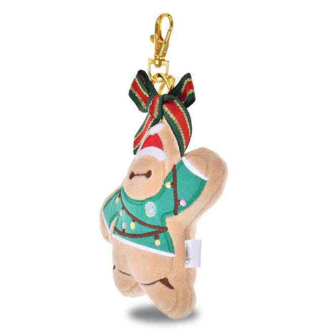 JDS -  2025 Disney Christmas Mickey & Friends x Big Hero 6 Baymax "Gingerbread Man Shaped" Plush Keychain (Release Date: Nov 4, 2025)