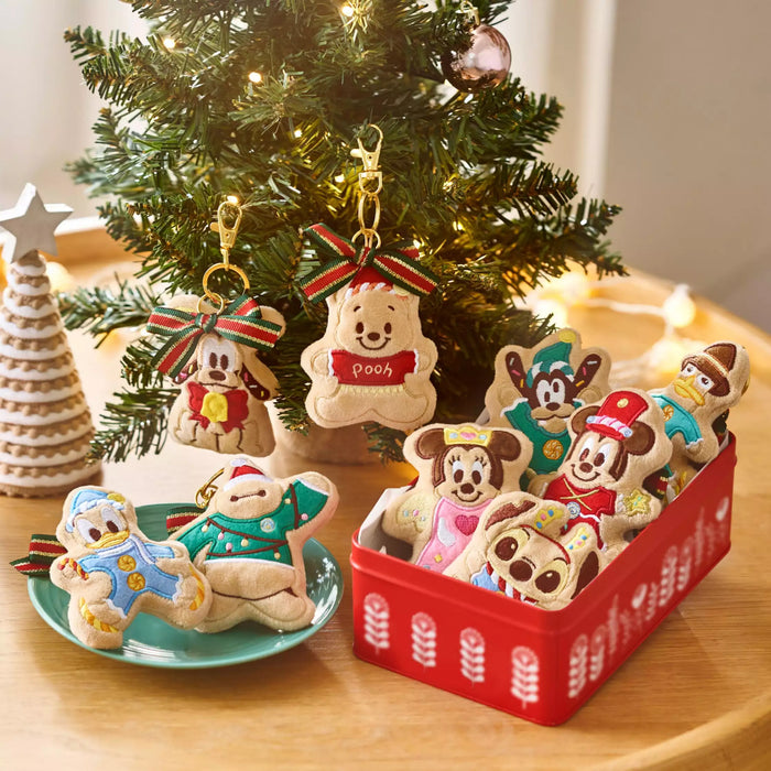 JDS -  2025 Disney Christmas Mickey & Friends x Big Hero 6 Baymax "Gingerbread Man Shaped" Plush Keychain (Release Date: Nov 4, 2025)