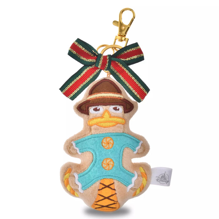 JDS -  2025 Disney Christmas Mickey & Friends x Agent P "Gingerbread Man Shaped" Plush Keychain (Release Date: Nov 4, 2025)