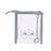 JDS - Stitch "Line Art" Clear Pouch with Carabiner
