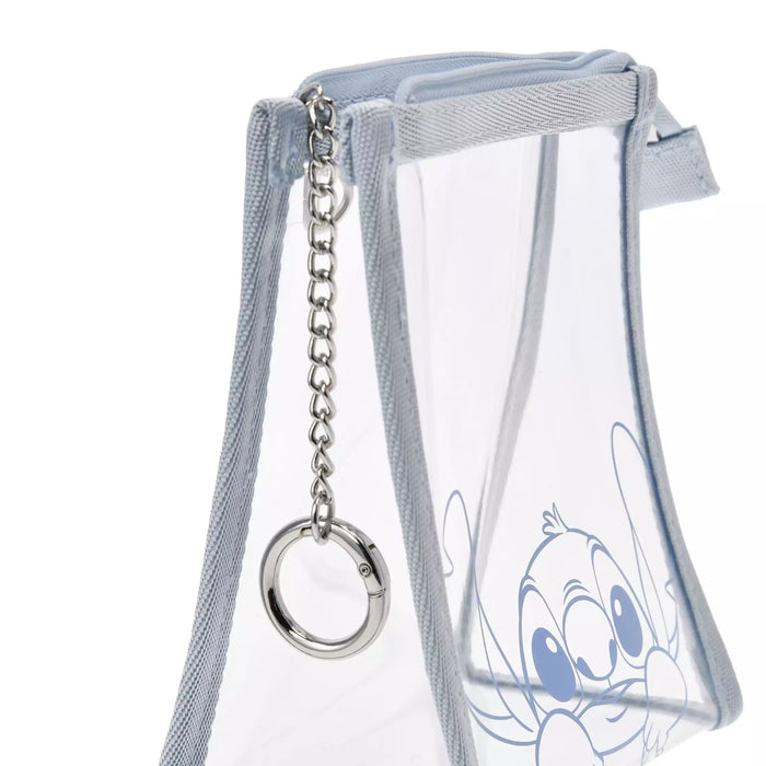 JDS - Stitch "Line Art" Clear Pouch with Carabiner