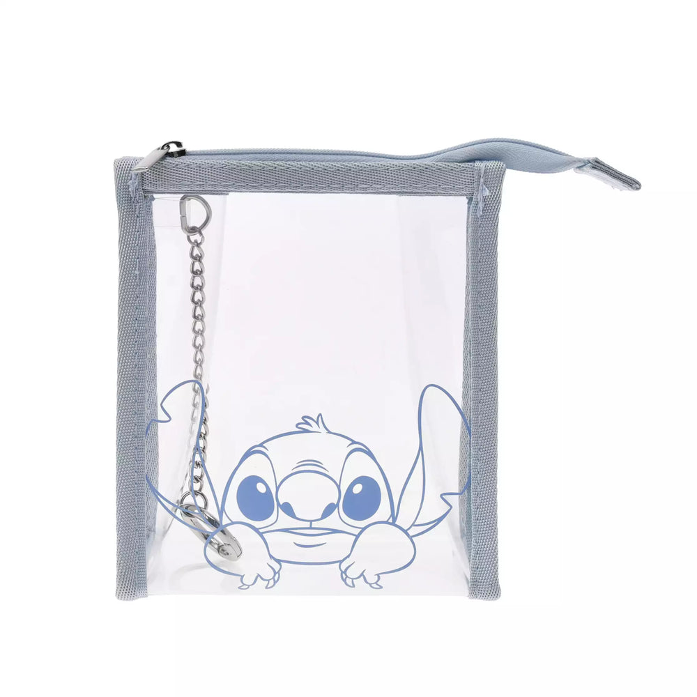 JDS - Stitch "Line Art" Clear Pouch with Carabiner