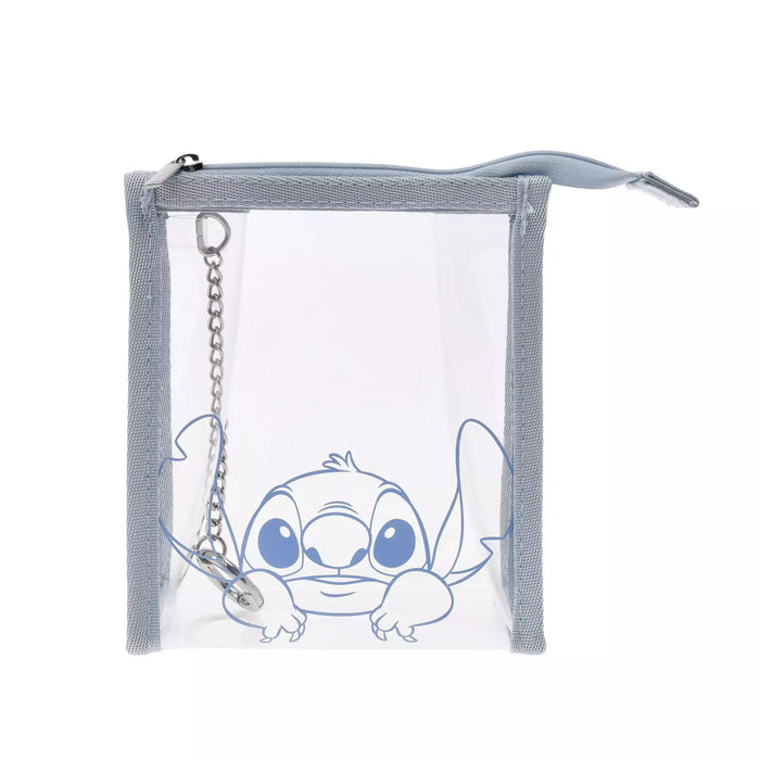 JDS - Stitch "Line Art" Clear Pouch with Carabiner