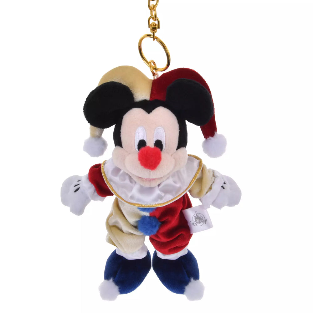 JDS - PIERROT COSTUME x Mickey Mouse Plush Keychain (Release Date: Nov 4, 2025)