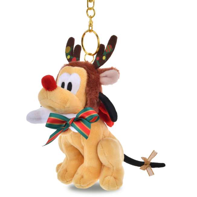 JDS -  2025 Disney Christmas Mickey & Friends x Pluto Plush Keychain (Release Date: Nov 4, 2025)