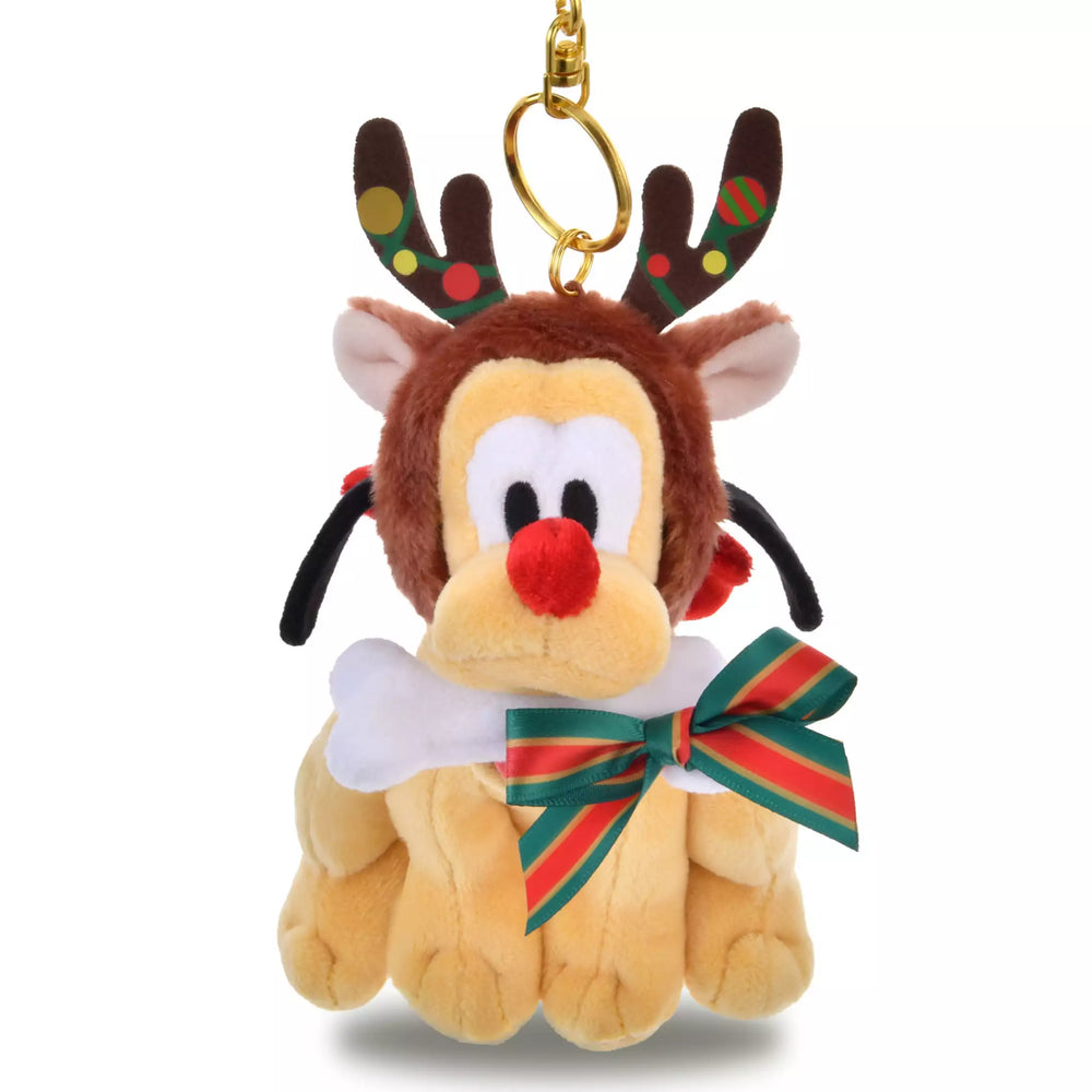 JDS -  2025 Disney Christmas Mickey & Friends x Pluto Plush Keychain (Release Date: Nov 4, 2025)