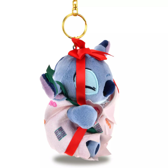 JDS -  2025 Disney Christmas Mickey & Friends x Stitch Plush Keychain (Release Date: Nov 4, 2025)