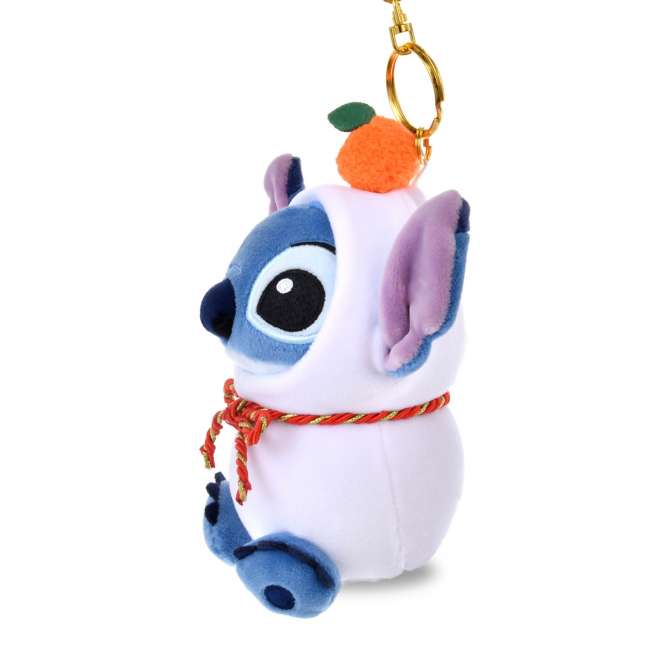 JDS - New Year Stitch 2026 Collection x Stitch "Kagamimochi Mochi" Plush Keychain (Release Date: Dec 2, 2025)