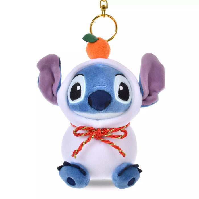 JDS - New Year Stitch 2026 Collection x Stitch "Kagamimochi Mochi" Plush Keychain (Release Date: Dec 2, 2025)
