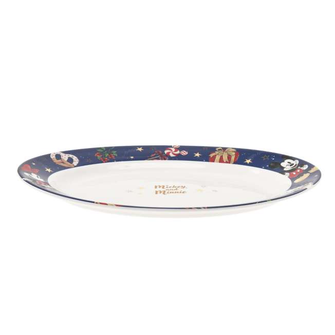 JDS -  2025 Holiday Season x Mickey & Minnie Mouse Oval Plate (Release Date: Nov 4, 2025)