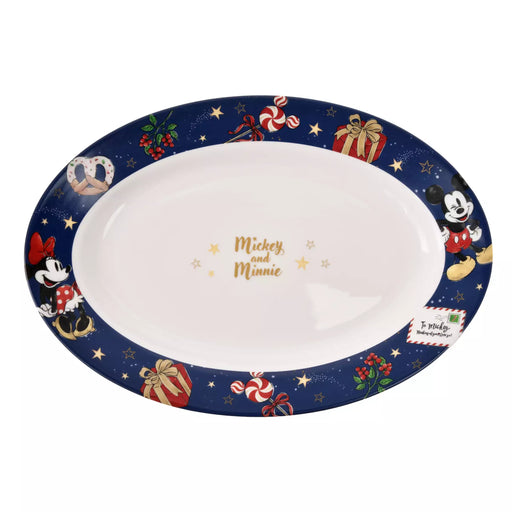 JDS -  2025 Holiday Season x Mickey & Minnie Mouse Oval Plate (Release Date: Nov 4, 2025)