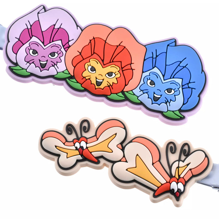 JDS - MAEGAMI Hair Zakka x Alice in Wonderland Bread and Butterfly & Talking Flower Hair Clip Set
