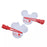 JDS - MAEGAMI Hair Zakka x Mickey & Minnie Hair Clip Set, Color Clips, Snowflake