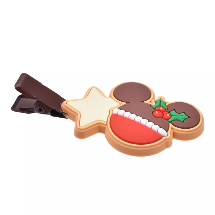 JDS - MAEGAMI Hair Zakka x Mickey & Minnie Hair Clip Set, Color Clips, Christmas Cookies
