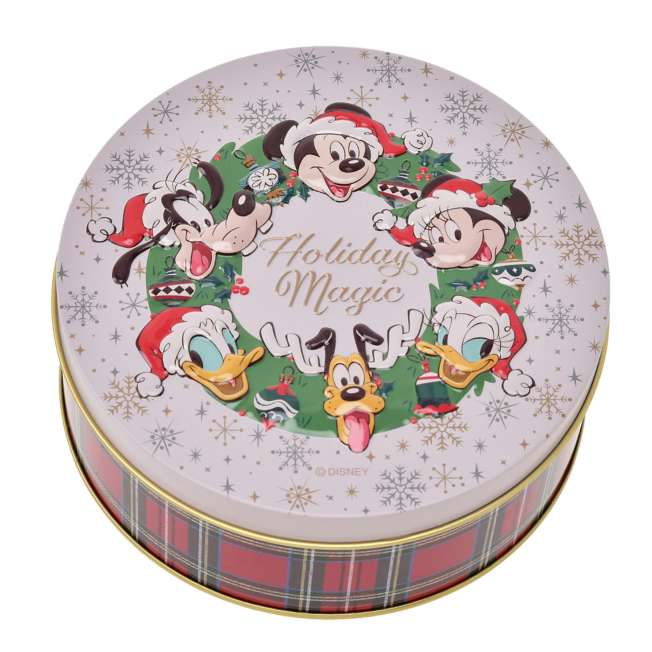 JDS -  2025 Disney Christmas Mickey & Friends x Mickey & Friends Crunch Chocolate Embossed Tin (Release Date: Nov 4, 2025)