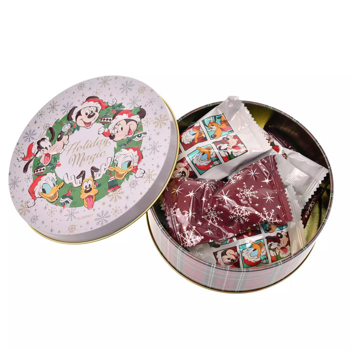 JDS -  2025 Disney Christmas Mickey & Friends x Mickey & Friends Crunch Chocolate Embossed Tin (Release Date: Nov 4, 2025)