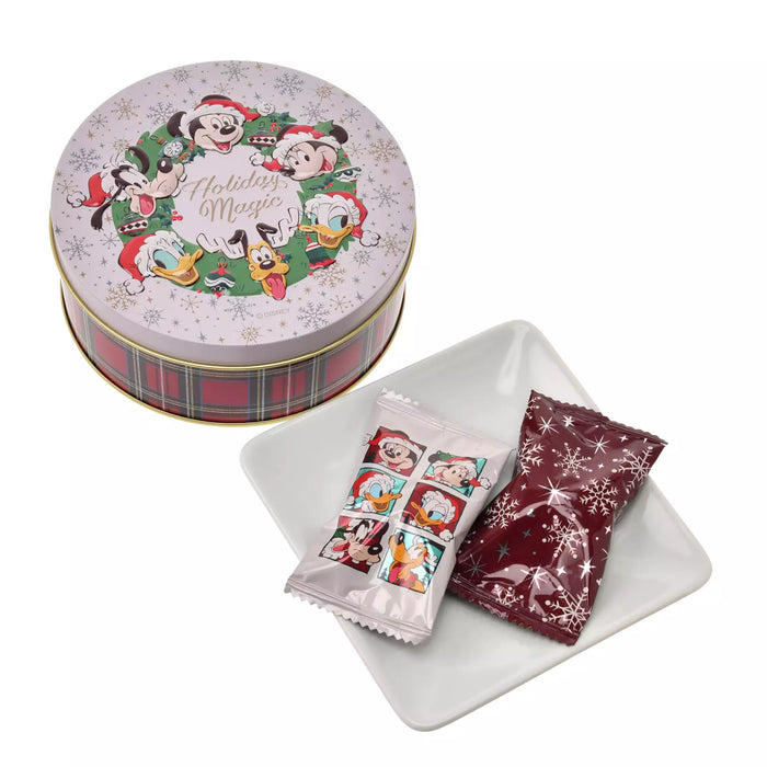JDS -  2025 Disney Christmas Mickey & Friends x Mickey & Friends Crunch Chocolate Embossed Tin (Release Date: Nov 4, 2025)