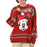 JDS -  2025 Disney Christmas Mickey & Friends x Mickey Mouse Long Sleeve Sweater Red for Adults (Release Date: Nov 4, 2025)