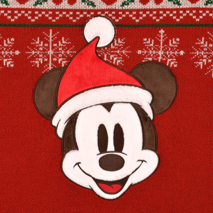 JDS -  2025 Disney Christmas Mickey & Friends x Mickey Mouse Long Sleeve Sweater Red for Adults (Release Date: Nov 4, 2025)