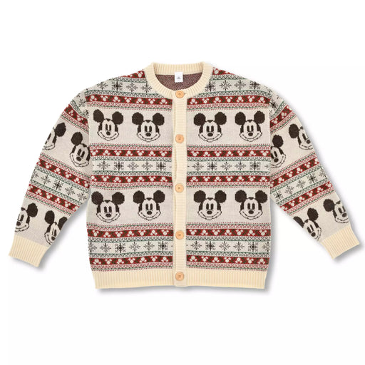 JDS -  2025 Disney Christmas Mickey & Friends x Mickey Mouse Long Sleeve Knit Cardigan for Adults (Release Date: Nov 4, 2025)