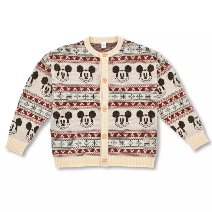 JDS -  2025 Disney Christmas Mickey & Friends x Mickey Mouse Long Sleeve Knit Cardigan for Adults (Release Date: Nov 4, 2025)
