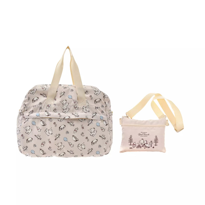 JDS - Pooh Travel x Pooh & Friends 4-Way Foldable Boston Bag with Pouch