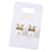 JDS - Minnie Mouse Earrings with Ribbon and Cotton Pearl Pattern