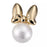 JDS - Minnie Mouse Earrings with Ribbon and Cotton Pearl Pattern