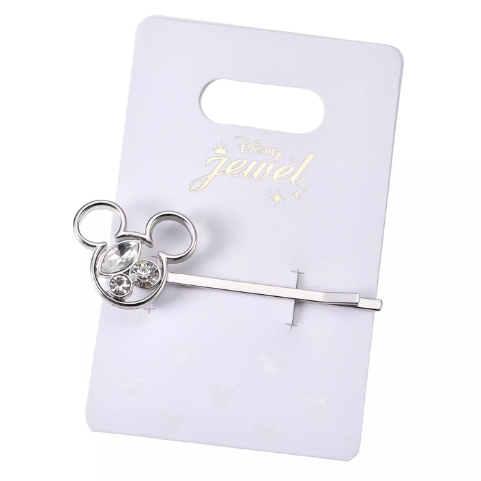 JDS - Mickey Mouse Hairpin Stone Dot Ribbon