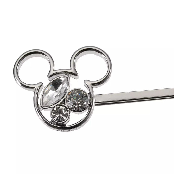 JDS - Mickey Mouse Hairpin Stone Dot Ribbon