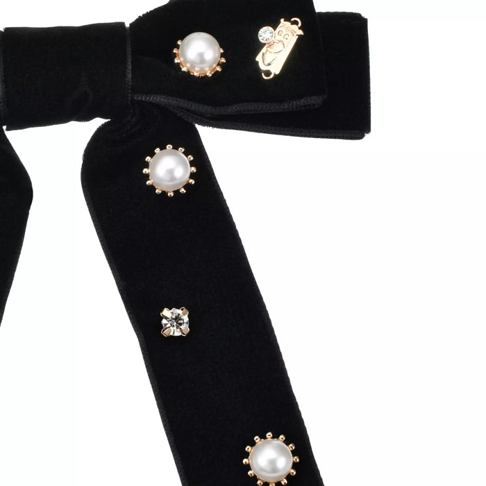 JDS - Doorknob  Hair Ponytail Ribbon Pearl & Stone Random