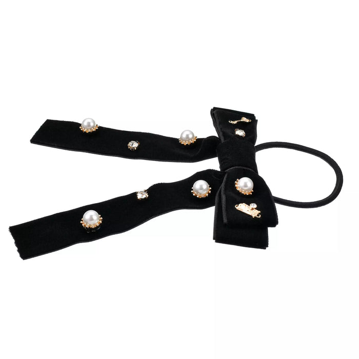 JDS - Doorknob  Hair Ponytail Ribbon Pearl & Stone Random