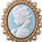 JDS - Elsa Cameo Style Brooch