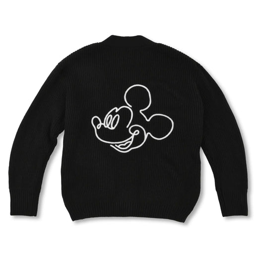 JDS - Magical Label x Mickey Mouse Long-Sleeved Knit Cardigan with Mickey Mouse Icon Buttons and Line Art for Adults (Release Date: Oct 31, 2025)
